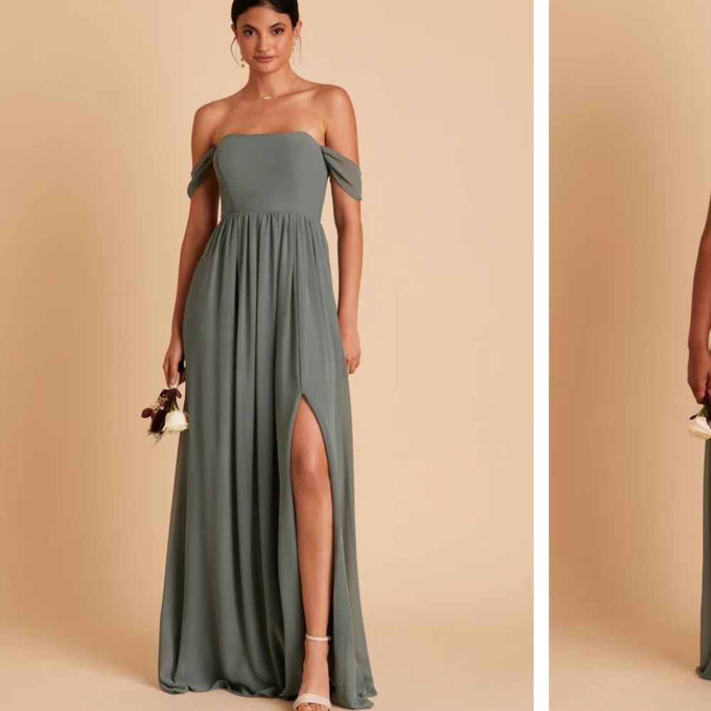 Birdy Grey Sea Glass August Convertible Chiffon Dress